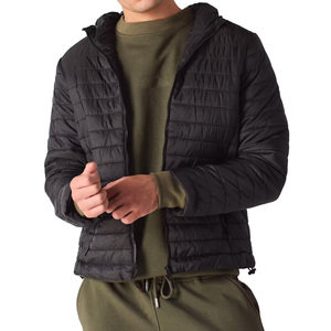 Wholesale Factory Hooded Long Patchwork Front <b>Packable</b> Recycled Fabric Insulated Breathable Eco-Friendly Travel <b>Jacket</b> Low MOQ - Product Image 6