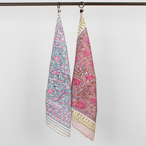 Skin-Friendly Bandana Unisex <b>Accessory</b> Ethnic Cotton Square Scarf Handkerchief Organic Natural Dye Block Print Wrap - Product Image 4