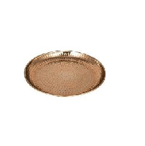 Ensemble élégant de plateaux en or avec différentes tailles et motifs uniques, idéal pour divertir les invités et présenter des délices - Product Image 1