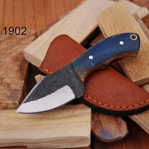 Couteau à lame fixe personnalisé – Couteau de chasse et de camping plein air à lame pleine longueur avec manche ergonomique en résine - Product Image 1