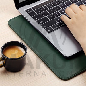 Green Leather <b>Laptop</b> <b>Sleeve</b> Case with Magnetic Closure and Protective Interior <b>Laptop</b> Cover - Product Image 5