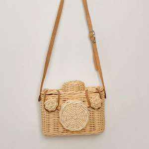 Bolsos de juguete para niñas con correa para el hombro, cestas de mimbre ecológicas, cestas infantiles divertidas. - Product Image 6