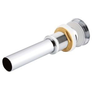 Desagüe emergente moderno de latón macizo cromado pulido con desbordamiento para lavabos de baño - Product Image 6