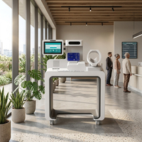 Kiosque de dépistage médical intelligent numérique Huasheng HS-K600, doté d'une intelligence artificielle, pour des examens médicaux complets et des visites en télémédecine