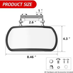 Espejos Retrovisores Laterales Convexos Magnéticos para Tractores, Carretillas Elevadoras, Carritos de Golf, Compatibles con John Deere Kubota - Product Image 3
