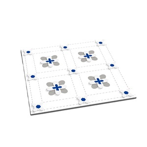 Azulejos de cerámica de mármol blanco para entrada de microcristal con diseño blanco fresco, pisos de porcelana, distribuidores de 600x600 - Product Image 1