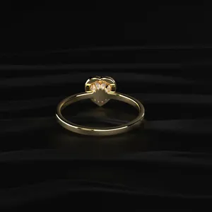 Bague en diamant cœur 1CT, bague unique, bague exclusive, meilleure bague en diamant, bague de qualité supérieure, provenant d'un fabricant et fournisseur indien - Product Image 4
