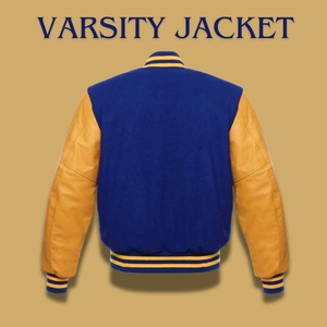 Elegante chaqueta universitaria de camuflaje azul real para hombres y mujeres Diseño azul completo con colocación frontal del logotipo - Product Image 4