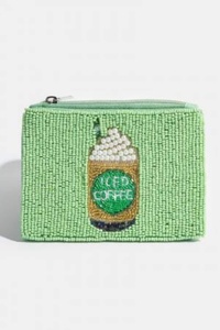 Handmade Beaded Coin Purse Small Zipper Pouch with Intricate <b>Beads</b> Women Party Wedding Mini Handbag Elegant Fashion Accessory - Product Image 3