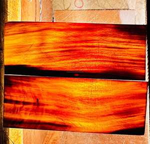 คุณภาพสูงแผ่นรองตาควายฮอร์นสีแบบสัมผัสจริงเครื่องประดับมีดแกะสลักด้วยมือ - Product Image 6