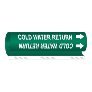 Marcador de Tuberías Brady Flexible para Agua Fría, para Identificación de Tuberías Industriales - Product Image 3