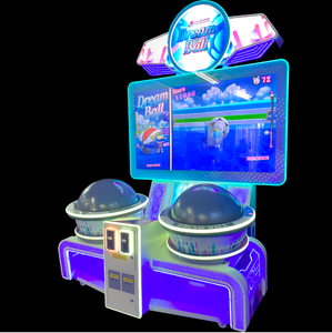 Machine d'arcade Dream Ball 2 joueurs, à monnayeur, 500W, jeu vidéo de fitness sportif avec trackball géant rotatif à 360 degrés et 18 niveaux - Product Image 2