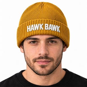 Gorro de Punto Acanalado Unisex, Ajuste Cómodo y Elástico, Diseño de Punto Acanalado, Estilo con Puño Doblado, Fácil de Usar Todos los Días, Esencial para Actividades al Aire Libre - Product Image 1