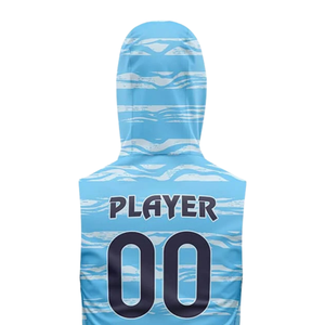Camiseta de Fútbol 7v7 para Niños, sin Mangas, con Capucha, Estampado Sublimado de Rayas Abstractas, Uniforme Personalizado con Nombre y Número del Jugador - Product Image 4