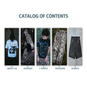 Custom Urban Street Baggy <b>Pant</b> Full-Print Religious & American Icon Graphic SAINT TEARS Slogan Breathable Summer Streetwear - Product Image 6