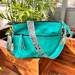 Bolso tallado de Mano a Mano, nuevo diseño, Bolso de piel de vaca, hecho a mano bohemio bolso de cuero, bolsos de Venta caliente para mujeres, usos múltiples - Product Image 3
