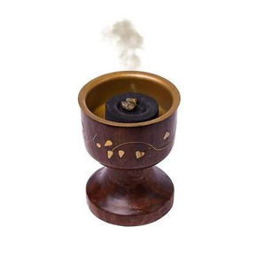 Brûleur à Bakhoor en bois de qualité supérieure, forme ronde, brûleur d'encens arabe pour fournisseur en gros d'Inde. - Product Image 4
