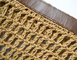 Sac à main en raphia tendance haute couture pour femme, idéal pour l'été et la plage, sac fourre-tout élégant, léger et durable, sacs en raphia fabriqués en Inde - Product Image 6