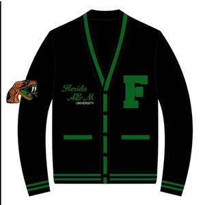 Pulls en tricot de qualité supérieure B2B avec logo brodé FAMU pour les sororités, les fraternités et les universités, unisexes. - Product Image 1