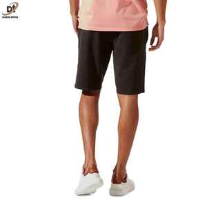 100% Cotton Fleece Knitted Fabric Breathable Elastic Waist High Street Style Mens Sweat Shorts with Pockets - Product Image 2