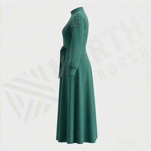 Ropa al por Mayor para Mujer, Ropa Tradicional Musulmana, Moda Modesta para Damas, Pañuelo, Vestido Islámico, Abaya Bordada, Tallas Grandes, Nuevo - Product Image 3