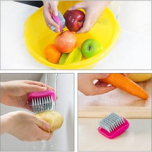 Cepillos Flexibles para Frutas y Verduras, Cepillo para Limpiar Alimentos con Pelador para Limpiar Frutas y Verduras - Product Image 2