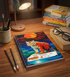Hawamahal A4 Spiral Bound Notebook 220 Pages 60 GSM Ruled Exercise <b>Book</b> for Students and Office Use - Product Image 4