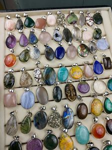 Colgantes de Piedras Preciosas Mixtas, Labradorita, Colgante de Moda en Tendencia, Piedras Naturales para Mujer, Mezcla de Colores - Product Image 5