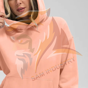 Custom Logo Breathable Winter Oversized <b>Drop</b> Shoulder Women Hoodie Autumn Winter Streetwear <b>Drop</b> Shoulder Hoodies - Product Image 5
