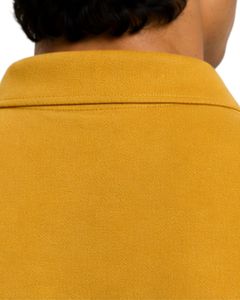Polo Personalizado Amarillo Mostaza para Hombre, Manga Corta, Tela de Algodón Piqué, Diseño Liso Informal, Cuello Camisero, Personalizado para Verano - Product Image 4