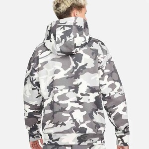 Sudadera Deportiva Personalizada para Hombre, con Capucha, Estilo Formal, de Forro Polar Técnico, con Estampado de Camuflaje, Cuello de Punto, Poliéster/Algodón, Transpirable, para Primavera - Product Image 3