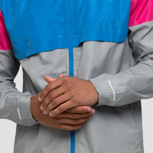 New Design Fashion Men's Hooded Outdoor Windbreaker 100% Polyester Waterproof Color Blocked Windbreaker <b>Jackets</b> Customized - Product Image 4