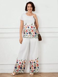 เสื้อครอปสั้นลายปักสำหรับผู้หญิง คอลเลคชั่นฤดูร้อนใหม่ เหมาะสำหรับใส่ทำงานและใส่ลำลอง ราคาขายส่ง งานแฮนด์เมด - Product Image 4