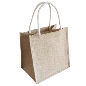 Sac de courses en jute écologique grande capacité avec couche intérieure laminée - Product Image 3