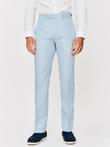 <b>Men's</b> Classic Business Casual <b>Trousers</b> Thin Stretch Straight-leg Slim Fit Long <b>Pants</b> Pleated <b>Plus</b> <b>Size</b> Tapered Dress <b>Pants</b> - Product Image 3
