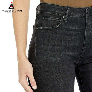 Pantalones Vaqueros de Mujer de Último Diseño a Precio Razonable para Venta en Línea, Color Sólido, Múltiples Bolsillos - Product Image 4