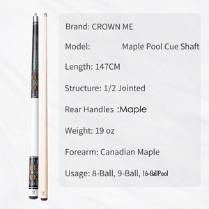 Queue <span class=keywords><strong>de</strong></span> <span class=keywords><strong>billard</strong></span> américaine OEM, demi-assemblée, avec fût en érable canadien et manche en bois dur <span class=keywords><strong>de</strong></span> type palissandre, vente en gros directe d'usine professionnelle - Product Image 6