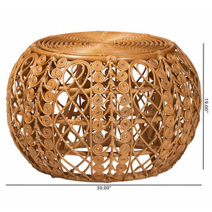Muebles de sala de estar elegantes de mesa de centro de ratán tejido - Product Image 4