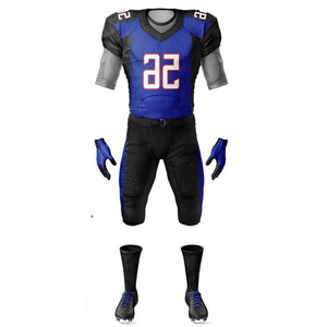 Sublimated Full Short Sleeve Sports Clothing American Football Uniform Personalized Rugby Soccer Uniform <b>Compression</b> Uniform - Product Image 6