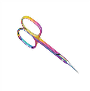 Ciseaux à cuticules de style russe de haute qualité, en acier inoxydable, lame droite, ciseaux à ongles pointus, durables, logo personnalisé - Product Image 4