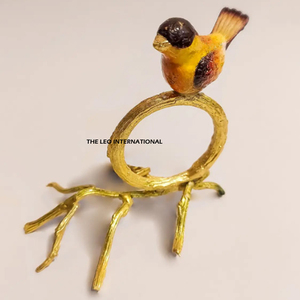 Anillos de Servilleta Modernos con Diseño Redondo de Madreperla, Anillos de Servilleta Metálicos al por Mayor para Fiestas, en Stock - Product Image 4