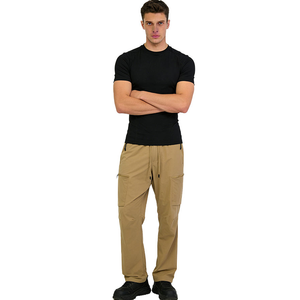 Pantalon de jogging personnalisé pour homme, ample, en coton uni, avec doublure polaire respirante et séchage rapide, coupe évasée - Product Image 2