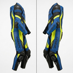 Combinaison de course moto personnalisée en cuir OEM, équipement de moto perforé en cuir de vachette pour piste, vêtements de protection pour motards en gros - Product Image 3