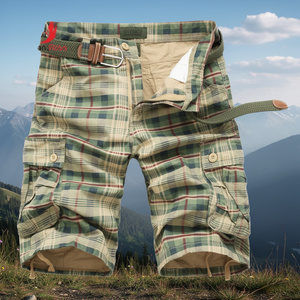 Pantalones Cortos de Hombre Tipo Overol, Pierna Recta, Casuales, Deportivos, con Cinco Bolsillos, Cintura Media, Tejido Sólido Antiarrugas, Venta al por Mayor - Product Image 3