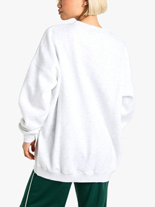 Sweat-shirts et pulls à capuche pour femmes, 100 % coton, coupe ample, épaules tombantes, style streetwear, couleur unie, personnalisables, pour l'automne et l'hiver - Product Image 5