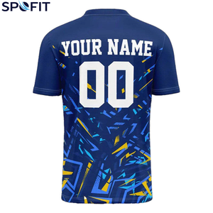 เสื้อฟุตบอลสั่งทำพิเศษ ระบายอากาศได้ดี แห้งเร็ว ผลิตจากโพลีเอสเตอร์ พิมพ์ลายแบบซับลิเมชั่นเต็มตัว พร้อมชื่อ เบอร์ และโลโก้ทีม - Product Image 3