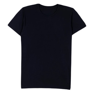 เสื้อยืดลำลองผู้ชายไซส์ใหญ่ คุณภาพสูง ปรับแต่งโลโก้ได้ สีดำ 220gsm ผ้าฝ้ายออร์แกนิค 100% ระบายอากาศได้ดี - Product Image 1