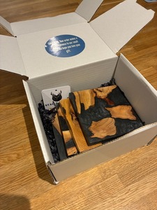 Custom Size Shape Color Wooden Resin Coaster Tea Accessories Cedar Wood Epoxy Resin Cup Coaster - Product Image 4