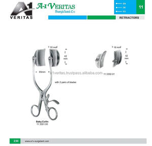 Fabricant en gros A-1 VERITAS Collin-Baby Abdominal Retractor Ensemble complet d'instruments chirurgicaux en acier inoxydable manuels - Product Image 6