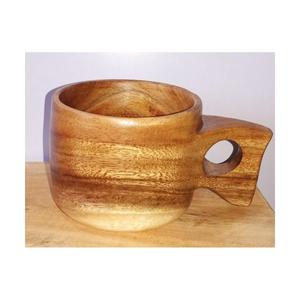 Taza de Café de Madera Hecha a Mano, Forma Redonda, Decoración Rústica para el Hogar, Artesanía Natural Ecológica - Product Image 3
